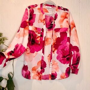 Calvin Klein Women's Floral Pink Top